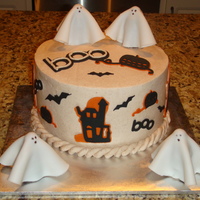 Halloween Cake 8" Pumpkin Cake with Cinnamon Buttercream