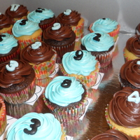 Pi Cupcakes These were for a fundraiser for my school's math team. Each cupcake represents a number of pi and under each cupcake is that number so...