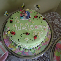 Baby Shower Cake I made these cake for my sisters' baby shower. covered with fondant and gumpaste accents