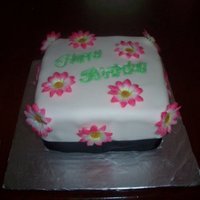 Mini Square a friends birthday cake