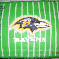 Baltimore Ravens I made this cake for a BIG Ravens fan. The raven is made from RI transfer.