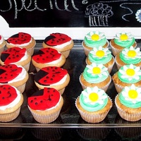 Ladybugs & Daisies This was for a client's friend's birthday party- a total surprise...it's her two favorite things! One dozen Cookies &...