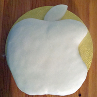 Apple Logo Cake My first attempt ever at a birthday cake for my son's 16th birthday.