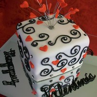 Valentine's Day This is my favorite color combo these days! I'm just taking this one to a V-day get-together tonight. :)