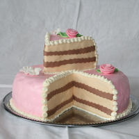 A Piece Off Cake A birthday cake to some friends. Filling was chocolate creme and mango mousse.