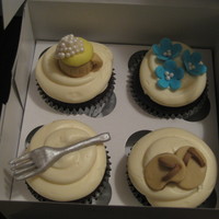 Jordan Themed Cupcakes One of my friends wanted cupcakes so I decided to make them his personality themed....they are just random hehe