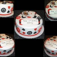 21St Birthday Birthday cake to celebrate 21st birthday- Las Vegas style