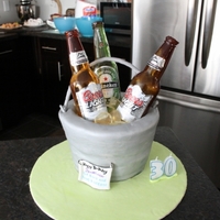 Bucket Of Beer Done for my son's 30th. Loved doing it but ended up with a number of burns from the isomalt! Boy did i learn on that one!The middle...