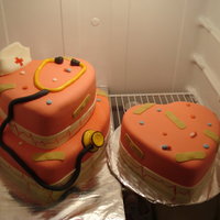 Nursing Pinning Ceremony Cake This cake was made for the graduating nursing class's pinning ceremony! It is all edible with buttercream and marshmallow fondant...