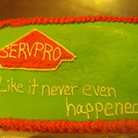 Servpro yellow butter cake with buttercream jelly filling