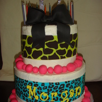 My Daughter's 17Th Birthday Cake I was curious about icing sheets so I tried Duff's new line since I could buy them at my local store. My daughter prefers canned icing...