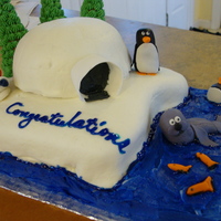 Frosty Friends Inspired by the Hallmark Ornament Collection Frosty Friends. Penguins, Seal, and eskimo all MMF. Igloo is white cake made in small pyrex...