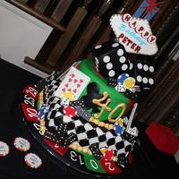 Casino Cake Made this for a 40th birthday for a friend. Thanks for all the inspiration here on CC, especially to member Mom23Angels' design, which...