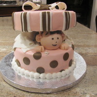 Baby Present Cake Thank you so much to CC member underthesun for this sweet idea! inspiration: http://cakecentral.com/gallery/1916794 This was for a baby...