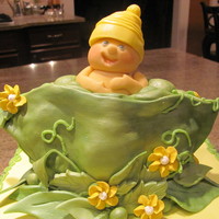 Sweetpea Baby Shower Cake Thank you to Sonya3007 and Sweetresults for th inspiration for these cupcakes and cake! Top is styrofoam and fondant (I normally don't...