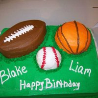 Sports Birthday Cake 
