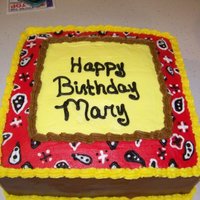 Western Themed Birthday Cake 