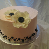 Shower Cake Chai spice cake with white choc ganache and vanilla buttercream. Pale pink buttercream finish with anemones. Inspired by many CC users and...