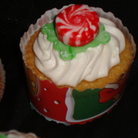 Christmas Cupcake I made this for my little sons Christmas party. I saw this idea of putting the peppermint candy on top and thought it was cute. I bought...