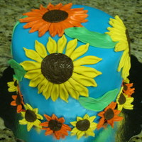 Sunflower Cake Quick and easy birthday cake for a friend.