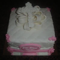 Baby's Baptism Cake 