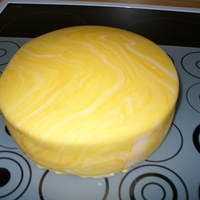 Marbled Fondant, 1St Attempt My 1st attempt at a marbled fondant covered cake. Cake was a 1st for me too, coconut with a hint of pinapple, really needed more pineapple...