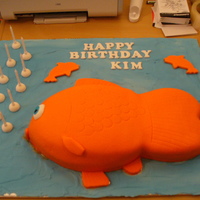Big Fish Birthday cake for my niece