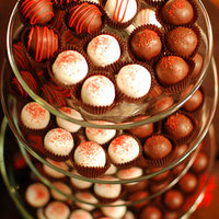 Truffle Tower Red Velvet, Dark Strawberry, Vanilla Bean and Mayan Chocolate