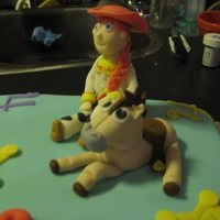 Toy Story 3 & Princess Cake W/ Cupcakes Gumpaste Figures