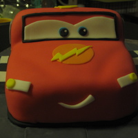 Lightning Mcqueen Cake My first sculpted cake....stressful, but fun.There was a great YouTube video from the UK that made it really easy to structure out. Used a...