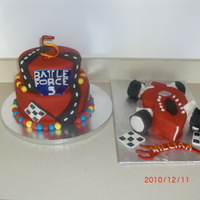 Battle Force 5 Cakes 2 Battle Force 5 Cakes made for a special little Birthday boy! Thanks to Kandi's kakes for the inspiration for the car cake! TFL