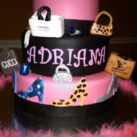 Diva Cake I had fun with this one. This is the second "diva" cake i have done. The dress form on top is made of gumpaste with a fondant...