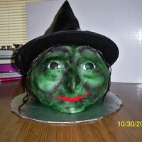 Witch This is a cake I decorated for a halloween party at work.
