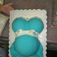 Baby Belly Decorated for my wifes best friends baby shower.