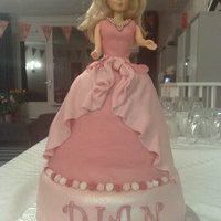 Barbie Barbie cake with a cake underneath