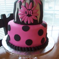 Zebra And Pink Cake Pink and Zebra Cake. This cake is vanilla with strawberry jam filling, Indydebbi's butercream and MMF. I know that the zebra cakes are...