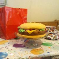 Burger Cake My sister made this for my daughter's birthday, we both love to make cakes!