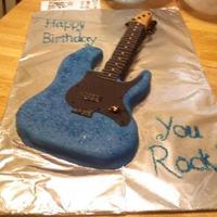 Guitar Birthday Cake 