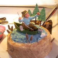Fisherman Birthday Cake 