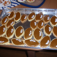 Footballs This was my first attempt at real decorated cookies.