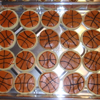 Basketball Cookies This was my first attempt at real decorated cookies.