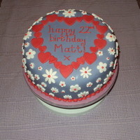 A Very Girly Cake! This is a rich fruit cake covered with marzipan, fondant and royal icing. It is for a man- my boyfriend is an Officer in the Marines and...