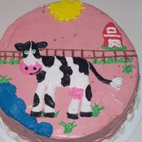 Cow Cake my first themed caked