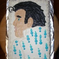 Elvis I traced the outline but all of the details I did by hand.