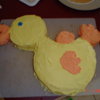 Duck Birthday I made this cake out of a simple sponge cake, I got the shapes from first drawing them on baking paper, then transferring to the cake to...
