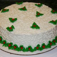 Holly Jolly I got this idea from a fellow CC'r. So, this was just a practice cake that I had made for christmas. It's a chocolate cake with...