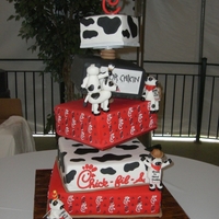 Cake For A Chick-Fil-A Dedication Dinner Party This cake was for a Chick-fil-A Dedication dinner for new employees. I adore Chick-fil-A!!!