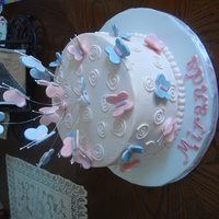 Butterflies & Swirls This was for my niece's 7th birthday party. She requested pink and purple butterflies and swirls, so this is what I made :) Chocolate...