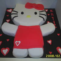 Hello Kitty first attempt at making the full hello kitty have made the head before but was delighted with the outcome