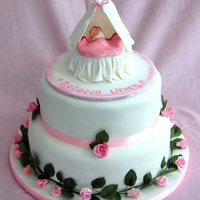 Rebecca's Cake Tiered cake for my beautiful little niece's Christening